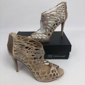 INC Womens Sarane Evening Sandals Bisque 11M